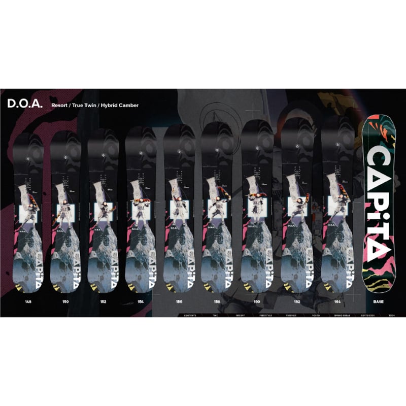 スノーボード capita doa & union ultra 早期予約 25-26 CAPITA SNOWBOARDS D.O.A | ODDBALL SK