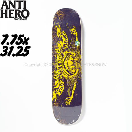 ANTI HERO SKATEBOARDS GRIMPLE PRICEPOINT 7.75