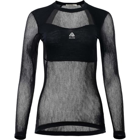 ACLIMA WOOLNET LIGHT CREW NECK WOMEN Jet Black