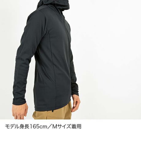 finetrack ファイントラック メリノスピンサーモフーディ ブラック FUM0624