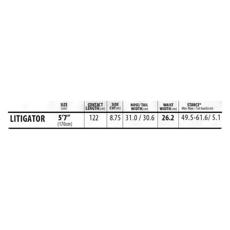 正規品 LIB TECH LITIGATOR 5'7"