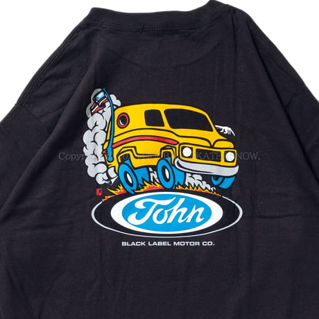 Black Label Skateboards John Lucero Man Van S/S Tee Black