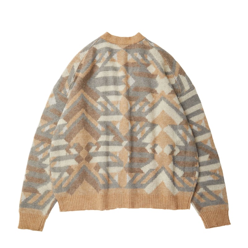 Evisen アート風カーディガン EVISEN EVIJO MOHAIR CARDIGAN | ODDBALL SKATE&SNOW