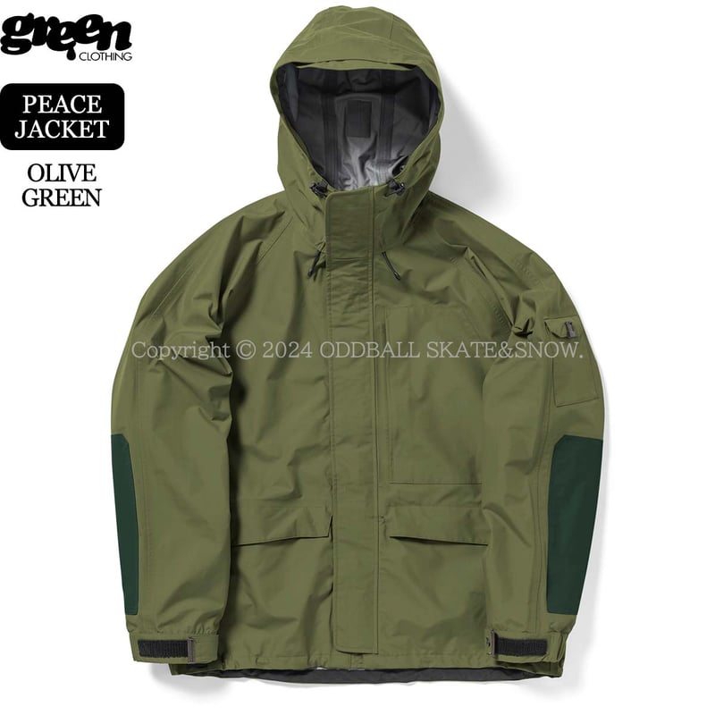 GREEN CLOTHINGPEACE JACKET