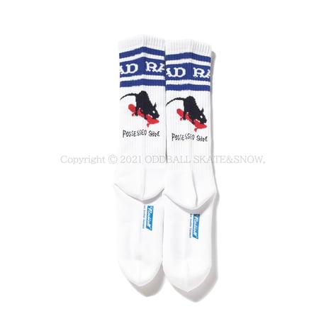 POSSESSED SHOE CO RADIALL 2PAC SOCKS SKATE RAT ART BY HIROTTON