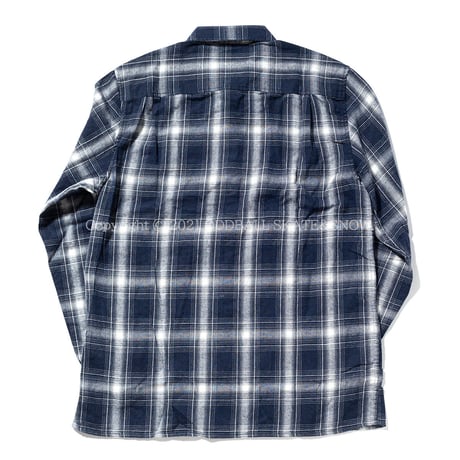 HARD LUCK RIVI L/S FLANNEL navy