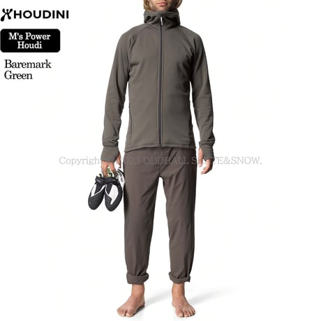 HOUDINI M's Power Houdi Baremark Green