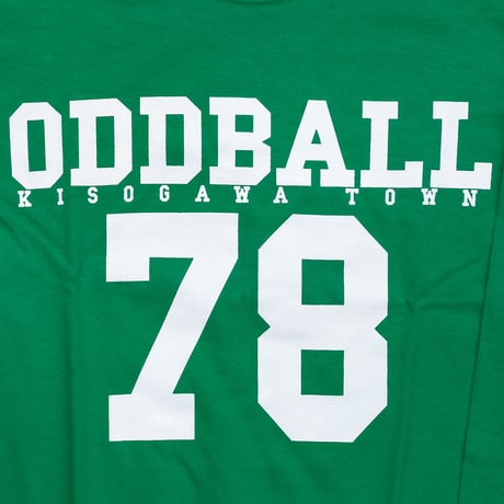 ODDBALL SKATE&SNOW NUMBERING L/S TEE I.GREEN