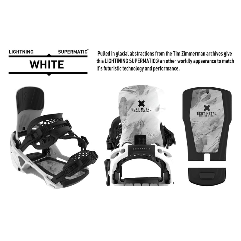 BENT L SUPER MATIC ビンディング M ホワイト 予約商品】25-26 BENTMETAL | ベントメタル LIGHTNING