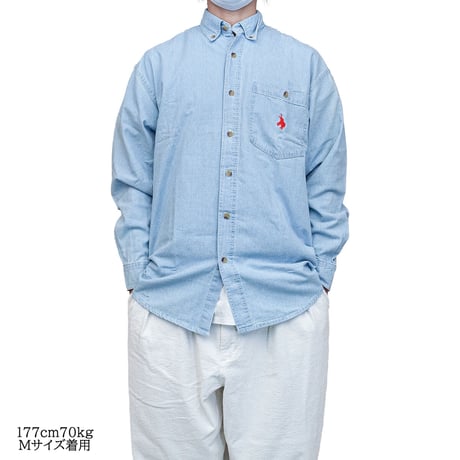 ODDBALL ORIGINAL BD DENIM L/S SHIRT wash indigo