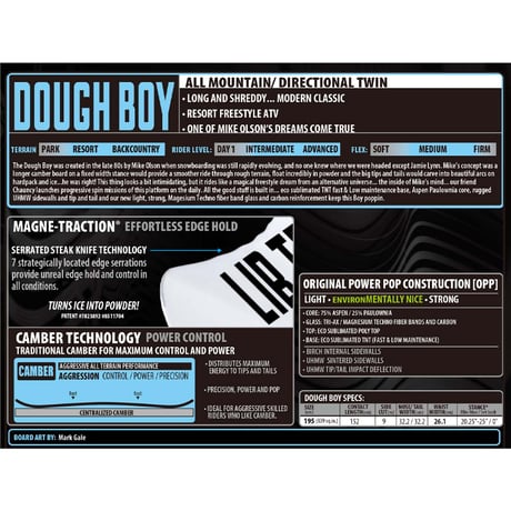 早期予約 25-26 正規品 LIBTECH DOUGH BOY