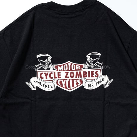 CYCLE ZOMBIES DIE FREE S/S TEE black