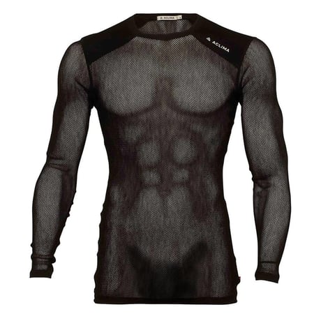 ACLIMA WOOLNET LIGHT CREW NECK MEN'S Jet Black