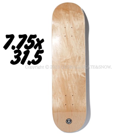 BLANK DECK COLD PRESS NATURAL 7.75