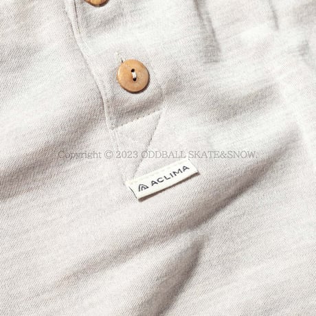 ACLIMA WarmWool Granddad Shirt Beige Melange MEN'S