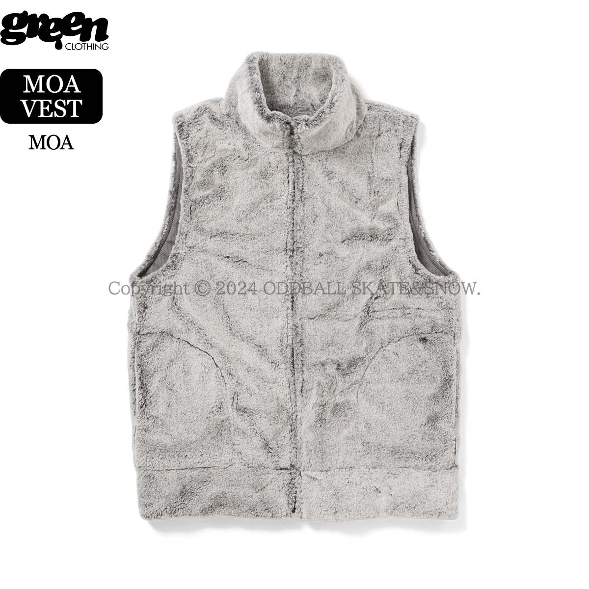 GREEN CLOTHING （グリーンクロージング） MOA VEST 24-25 早期予約 GREEN CLOTHING MOA VEST | ODDBALL SK