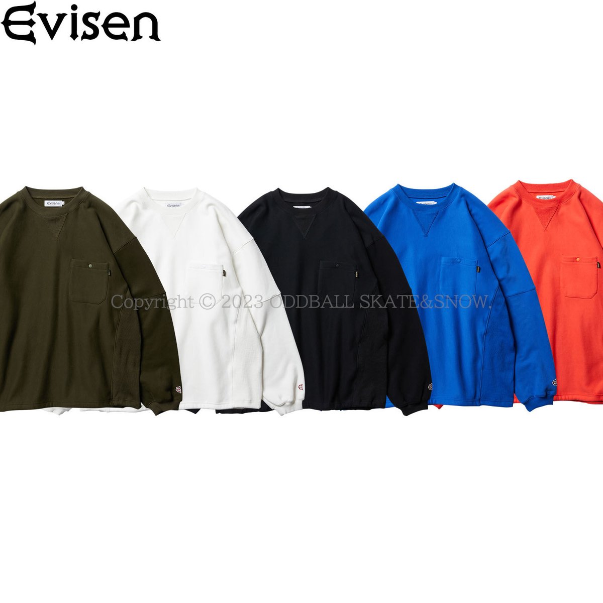 EVISEN エビセン クルーネック スウェット XL EVISEN エビセン クルーネック スウェット XL