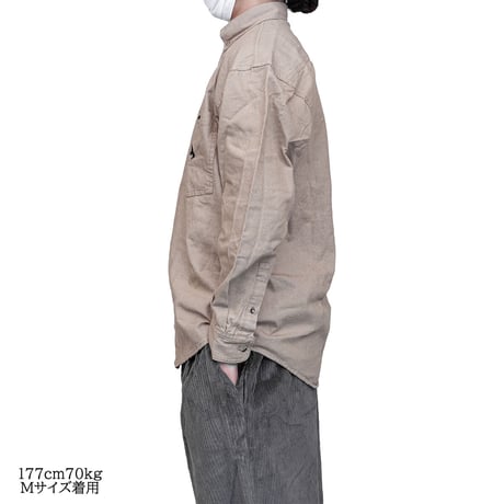ODDBALL ORIGINAL BD DENIM L/S SHIRT khaki