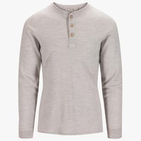 ACLIMA WarmWool Granddad Shirt Beige Melange MEN'S