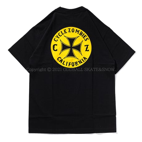 CYCLE ZOMBIES CLOCK WORK S/S TEE black