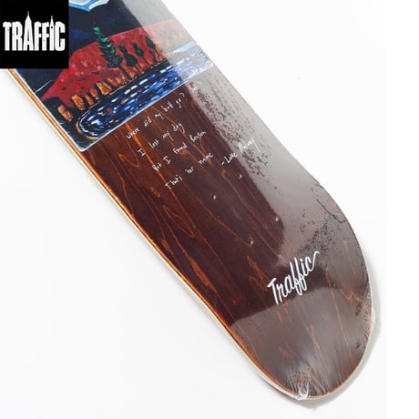 TRAFFIC MALANEY MOUNT KATAHDIN Deck Art by Luke Malaney MADE IN MEXICO 7.87