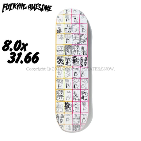 FUCKING AWESOME Jason Dill Wanto 8.0 Yellow/Pink