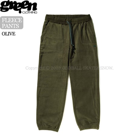 23-24 GREEN CLOTHING FLEECE PANTS Olive