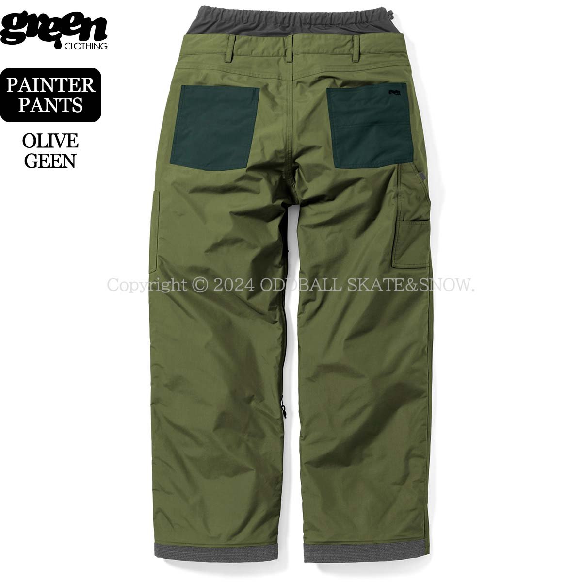 新品】GREEN CLOTHING PAINTER PANTS 24-25