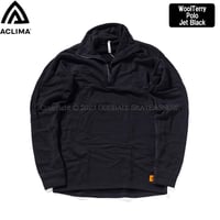 ACLIMA WOOLTERRY POLO Jet Black