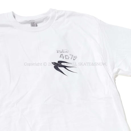 4D7S Swallow S/S TEE white By RatHoleStudio