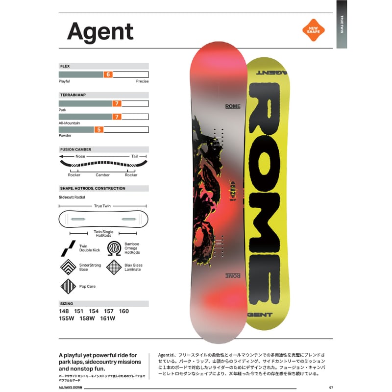 ROME Agent 148 ローム スノーボード エージェント 楽天市場】ソールカバー プレゼント 送料無料 スノーボード 板