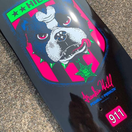 POWELL PERALTA FRANKIE HILL BULLDOG BLACKLIGHT 10.0
