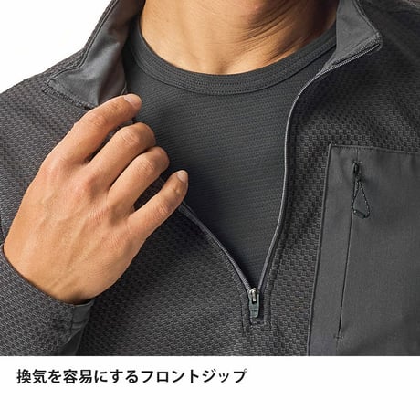 finetrack ファイントラック メンズ ドラウトサーモジップネック FMM1703