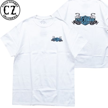 CYCLE ZOMBIES DIE FREE S/S TEE white