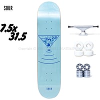 スケボーコンプリート 7.5 完成品 Sour Solution 6G Blue 7.5