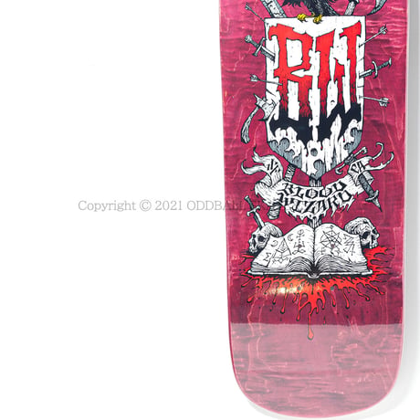 BLOOD WIZARD WAR HAMMER 9.75 CUSTOM SHAPE RED