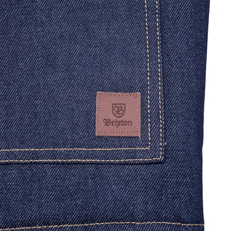 BRIXTON YARD SHERPA DENIM JACKET raw indigo