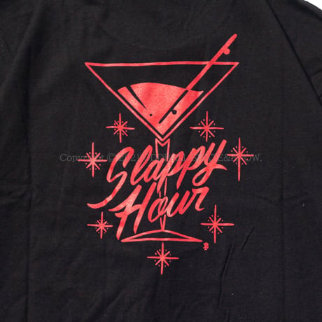 SLAPPY HOUR STRIKE HARD S/S TEE BLACK