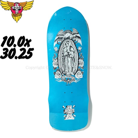 DOG TOWN SKATEBOARDS JESSE MARTINEZ REISSUE MADE IN USA LIGHT BLUE / WHITE PRINT 10.0