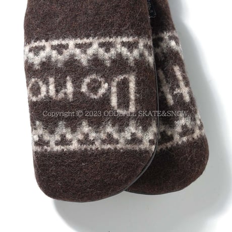 22-23 GREEN CLOTHING KNIT MITT Do Nothing グリーンクロージング ミトングローブ ニットミット