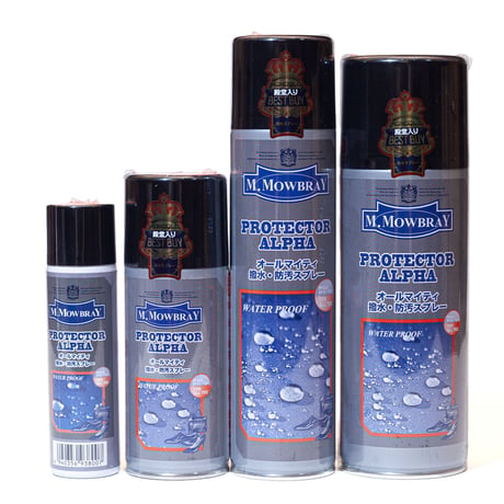 M.MOWBRAY モウブレイ 防水スプレー プロテクターアルファ ミニ 60ml