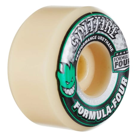 SPITFIRE WHEEL F4 CONICAL GREEN PRINT 101DU