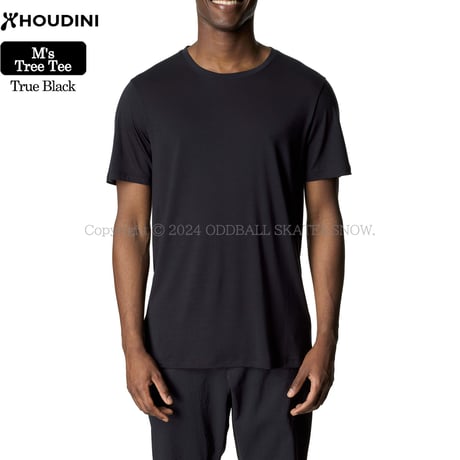 HOUDINI M's Tree Tee True Black