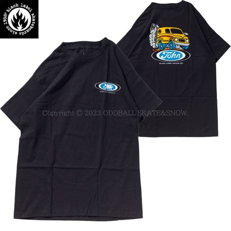 Black Label Skateboards John Lucero Man Van S/S Tee Black