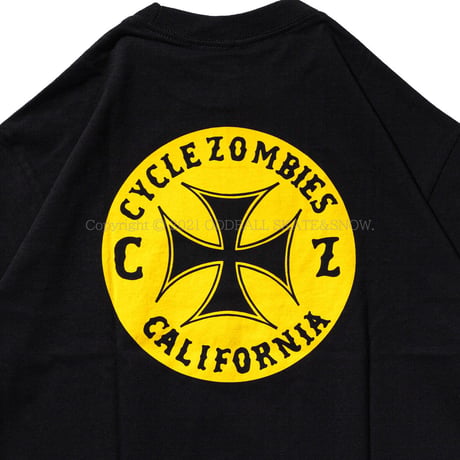 CYCLE ZOMBIES CLOCK WORK S/S TEE black