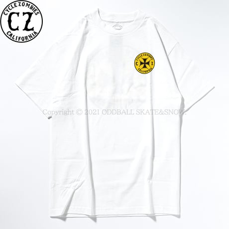 CYCLE ZOMBIES CLOCK WORK S/S TEE white