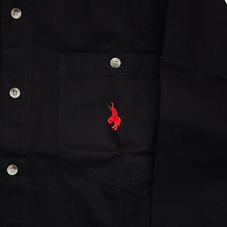 ODDBALL ORIGINAL BD DENIM L/S SHIRT black