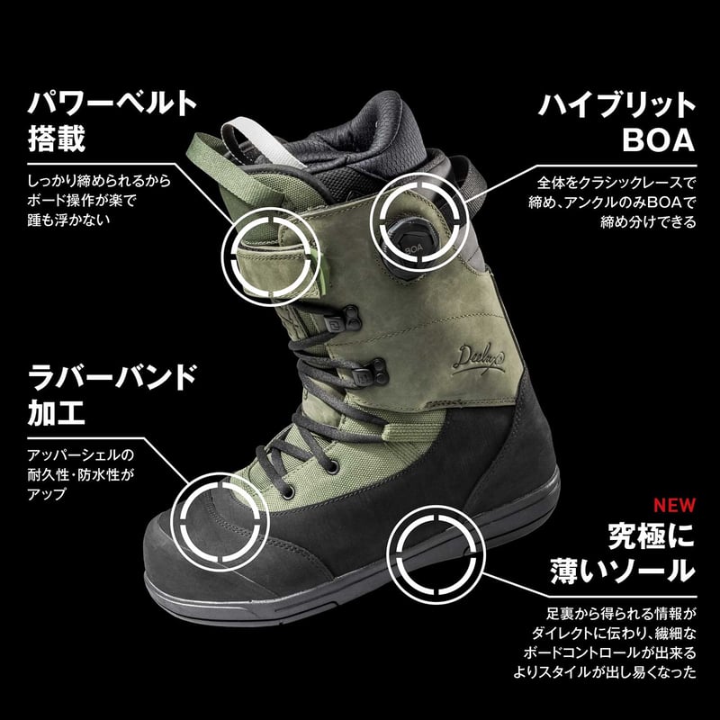 スノーボード 23-24 DEELUX ARETH RIN DARK GREEN 24.5 スノーボード 23-24 DEELUX ARETH RIN DARK GREEN 24.5 Deeluxe