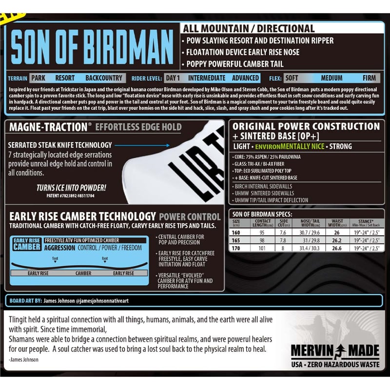 25-26 正規品 LIBTECH SON OF BIRDMAN | ODDBALL SKAT