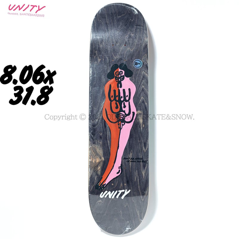 UNITY SKATEBOARDS TOGETHER 8.06 BLACK | ODDBALL